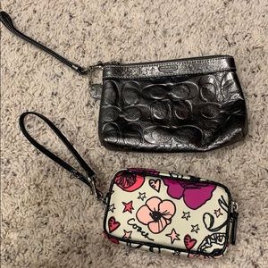 2 Coach wristlets